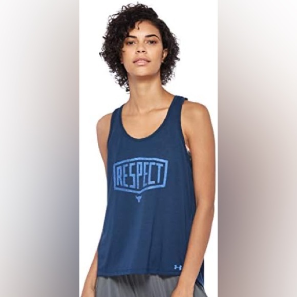Under Armour Women's The Rock Whisperlight Tie Back Tank Tank size large - Picture 1 of 6